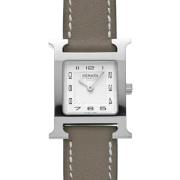 Pre-owned Stainless Steel watches Hermès Vintage , White , Dames