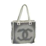 Pre-owned Canvas chanel-bags Chanel Vintage , White , Dames