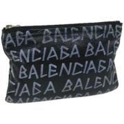 Pre-owned Leather clutches Balenciaga Vintage , Black , Dames