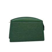 Pre-owned Leather wallets Louis Vuitton Vintage , Green , Dames