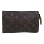 Pre-owned Canvas pouches Louis Vuitton Vintage , Brown , Dames