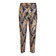 Zwarte Broek voor Vrouwen Aw24 Etro , Multicolor , Dames