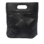 Pre-owned Leather handbags Bottega Veneta Vintage , Black , Dames