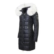 Donsjack Beam Jacket With Faux Fur Rockandblue , Black , Dames