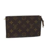 Pre-owned Canvas pouches Louis Vuitton Vintage , Brown , Dames