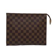 Pre-owned Canvas pouches Louis Vuitton Vintage , Brown , Dames