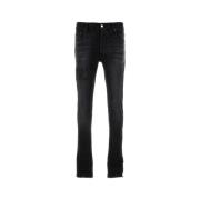 Slim-fit Zwarte Denim Jeans Amiri , Black , Heren