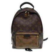 Pre-owned Canvas backpacks Louis Vuitton Vintage , Brown , Dames