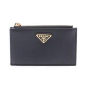 Pre-owned Leather wallets Prada Vintage , Black , Dames