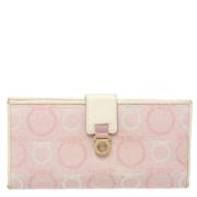 Pre-owned Canvas wallets Salvatore Ferragamo Pre-owned , Pink , Dames