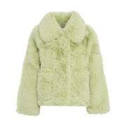 Groene Jassen Aw24, Model Hoogte 178cm Jakke , Green , Dames