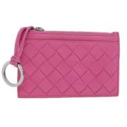 Pre-owned Leather wallets Bottega Veneta Vintage , Pink , Dames