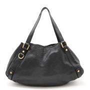 Pre-owned Leather gucci-bags Gucci Vintage , Black , Dames