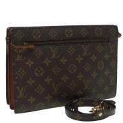 Pre-owned Canvas louis-vuitton-bags Louis Vuitton Vintage , Brown , Da...