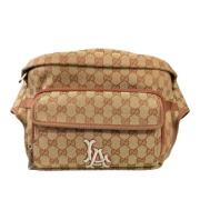 Pre-owned Canvas gucci-bags Gucci Vintage , Beige , Dames