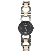 Pre-owned Stainless Steel watches Salvatore Ferragamo Pre-owned , Blac...