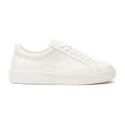 Heren leren sneakers op een gelabelde zool Kazar Studio , White , Here...