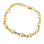 Pre-owned Metal dior-jewelry Dior Vintage , Yellow , Dames