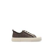 Evy Empire Logo Print Low-Top Sneakers Michael Kors , Brown , Dames