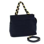 Pre-owned Canvas handbags Salvatore Ferragamo Pre-owned , Blue , Dames