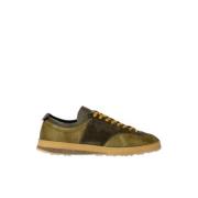 Khaki Leren Sneakers PS By Paul Smith , Green , Heren