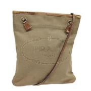 Pre-owned Canvas prada-bags Prada Vintage , Brown , Dames