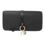 Pre-owned Leather wallets Chloé Pre-owned , Black , Dames