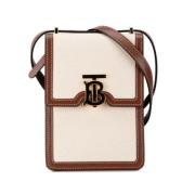 Pre-owned Canvas shoulder-bags Burberry Vintage , Beige , Dames