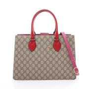 Pre-owned Leather gucci-bags Gucci Vintage , Beige , Dames