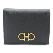 Pre-owned Leather wallets Salvatore Ferragamo Pre-owned , Black , Dame...