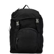 Pre-owned Canvas backpacks Prada Vintage , Black , Dames