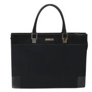 Pre-owned Canvas briefcases Gucci Vintage , Black , Dames