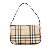 Pre-owned Canvas shoulder-bags Burberry Vintage , Beige , Dames