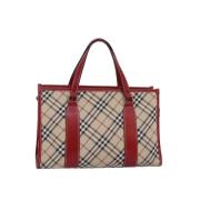 Pre-owned Canvas handbags Burberry Vintage , Beige , Dames