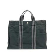 Pre-owned Canvas handbags Hermès Vintage , Black , Dames