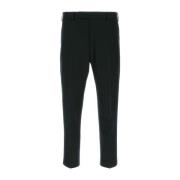 Stretch wollen broek in leisteen PT Torino , Black , Heren