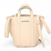 Pre-owned Leather balenciaga-bags Balenciaga Vintage , Beige , Dames