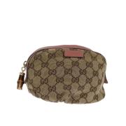 Pre-owned Canvas gucci-bags Gucci Vintage , Beige , Dames