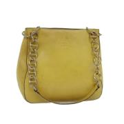 Pre-owned Leather prada-bags Prada Vintage , Yellow , Dames