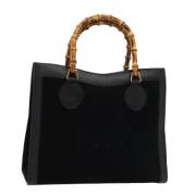 Pre-owned Suede gucci-bags Gucci Vintage , Black , Dames