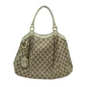 Pre-owned Leather gucci-bags Gucci Vintage , Beige , Unisex