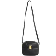 Pre-owned Leather shoulder-bags Salvatore Ferragamo Pre-owned , Black ...