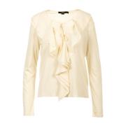 Crème Ruched Sweater Seventy , Beige , Dames