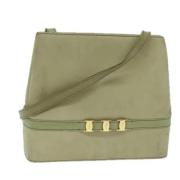 Pre-owned Suede shoulder-bags Salvatore Ferragamo Pre-owned , Green , ...