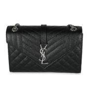 Pre-owned Leather shoulder-bags Yves Saint Laurent Vintage , Black , D...