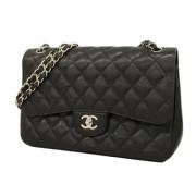 Pre-owned Leather chanel-bags Chanel Vintage , Black , Dames