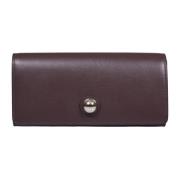 Bruine leren portemonnee met klep Furla , Brown , Dames