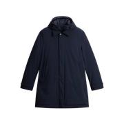 Blauwe 2-in-1 Waterdichte Jas Woolrich , Blue , Heren