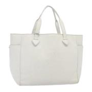 Pre-owned Leather handbags Loewe Pre-owned , White , Dames