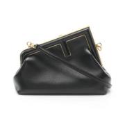 Pre-owned Leather fendi-bags Fendi Vintage , Black , Dames